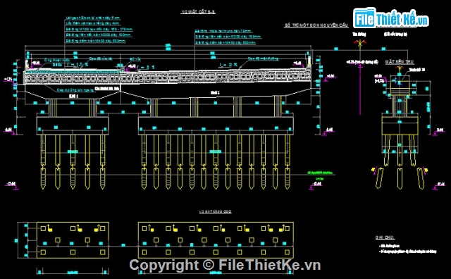 Bản vẽ,Bản vẽ cầu dầm,bản vẽ dầm bản